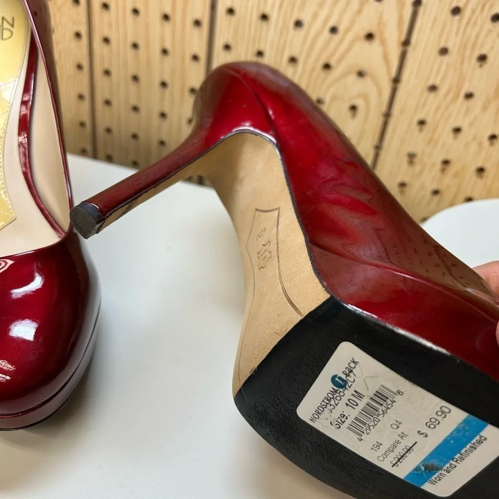 Joan & David Burgundy Stiletto Heels size 10M